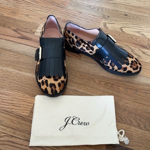 J.Crew Haircalf Leopard Loafer